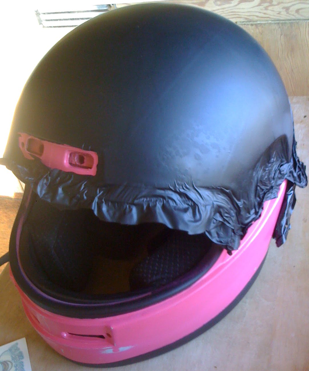 Wrapping a motorcycle sales helmet