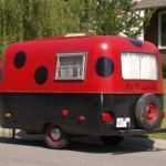 Lady bug trailer stickers
