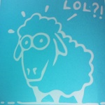 LOL Sheep sticker