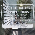 Lexus Dealership signage