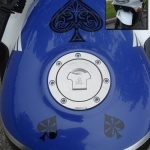 spades - motorcycle tank decals