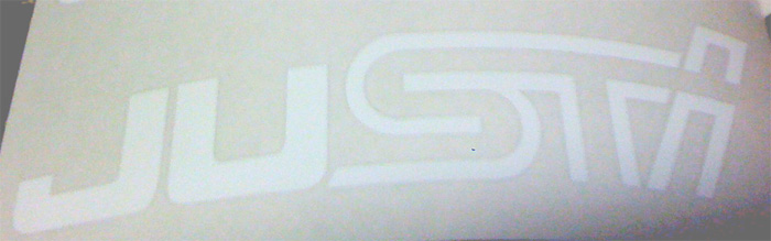 juSTI Subaru decal