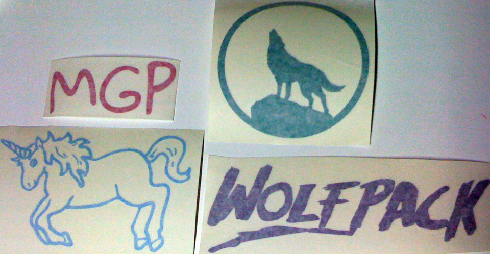 MGP, Wolf Pack, Unicorn Stickers