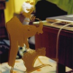 Girl on mirror