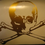 Skull sticker