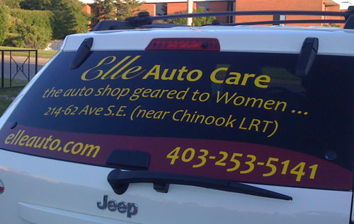 Elle Auto Care – Vehicle and Wall install