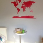 World Map wall mural kids room