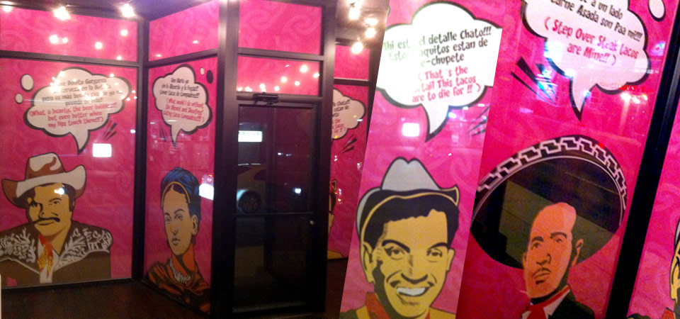 Perforated Vinyl Installation
