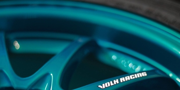 volk racing wheel stickers