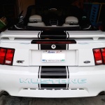 Mustang racing stripe install