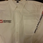 custom dress shirt for sales rep.